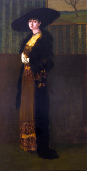 Giovanni Guerrini: Ritratto di Alba con grande cappello